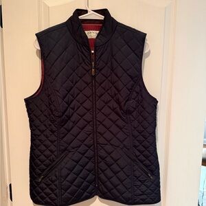 Orvis Quilted Navy Full-Zip Vest